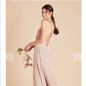 Taupe Birdy Grey Bridesmaid Maxi Dress
